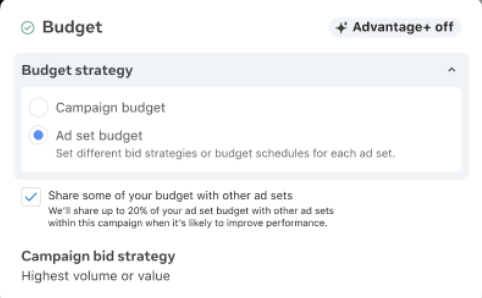 Budget sharing for advertising
